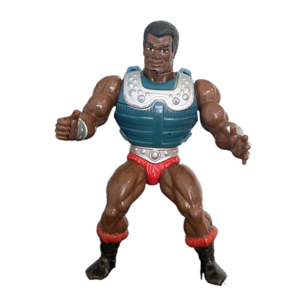 Vintage 1983 He-Man Masters Of The Universe Clamp Champ Action Figure Tight Legs